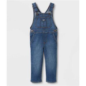 OshKosh B'gosh Toddler Boys' Solid Denim Overalls Blue Size 2T